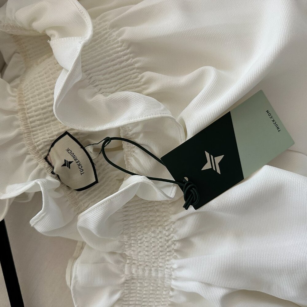 NWT Tuckernuck Marguerite White Off the Shoulder Blouse - Picture 12 of 14